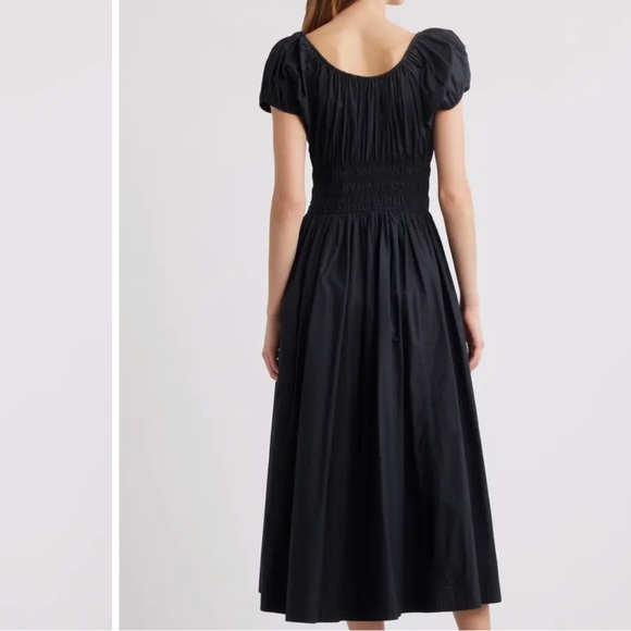 Doen Quinn Organic Cotton Poplin Maxi Dress black, SIZE LARGE - Picture 2 of 11